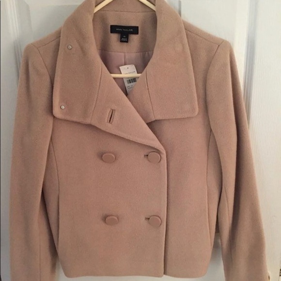 NWT Ann Taylor Double Breasted Wool Coat XS - Picture 2 of 8